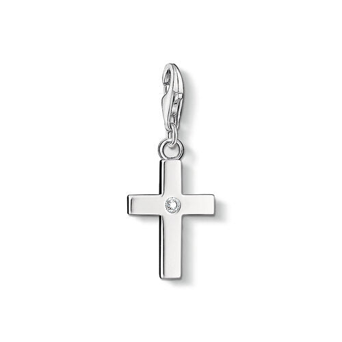 Thomas Sabo Sterling Silver Cross Charm With CZ