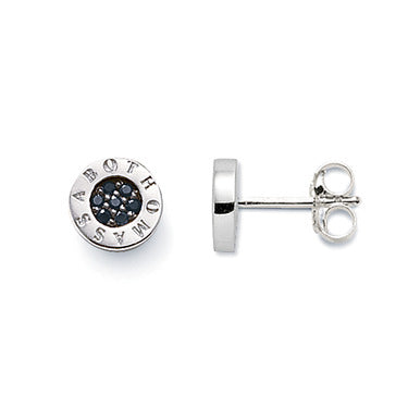 Thomas Sabo Silver Black Cubic Zirconia Earstuds Earrings