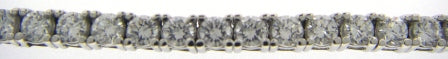 9ct White Gold Cubic Zirconia Tennis Bracelet