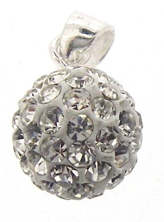 White Disco Pendant - S