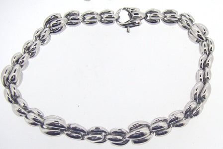 Silver Polish Small Lobster Claw Bracelet - 19cm