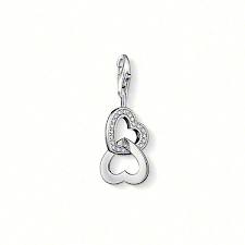 Double Twined Heart Charm