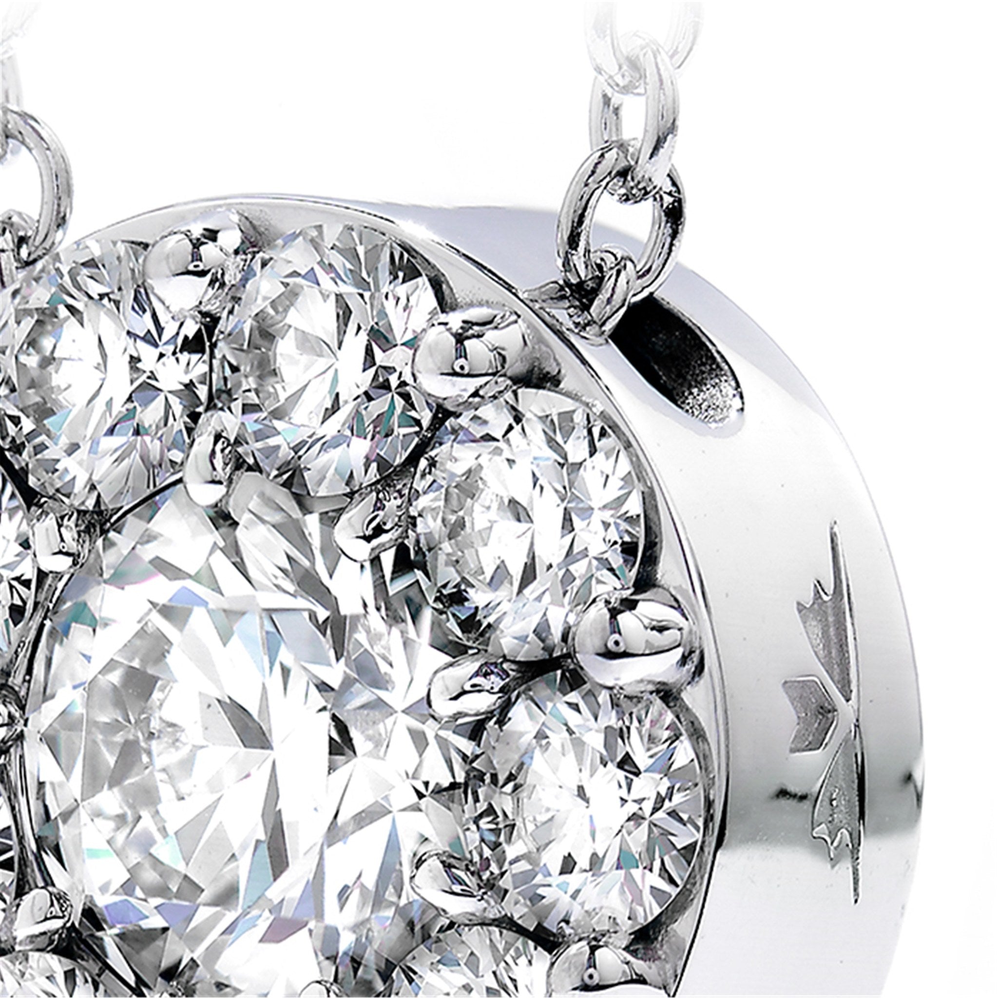 Hearts On Fire 18ct White Gold 0.75ct Fulfillment Pendant Necklace