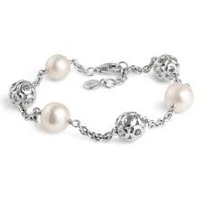 9.5-10mm Freshwater Pearl Semi-Round Muse Bracelet