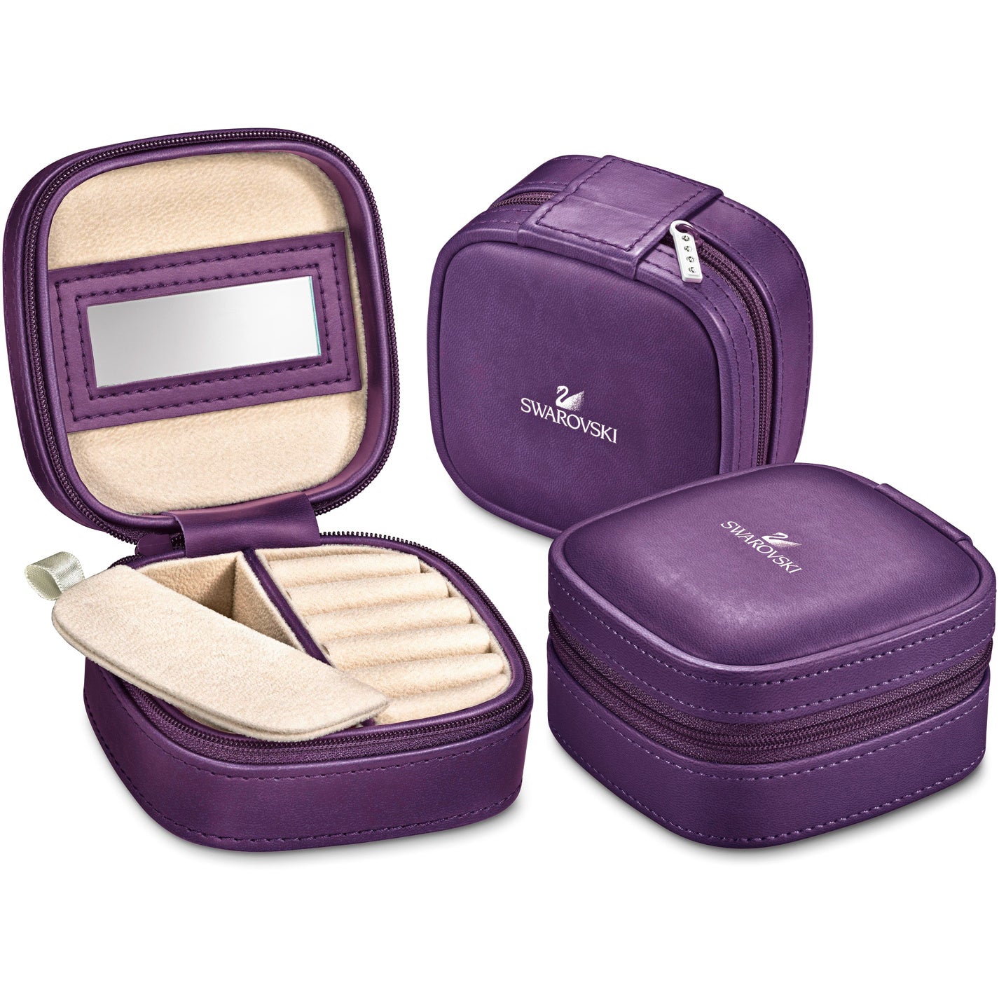 Swarovski Travel Case Purple Suitcases