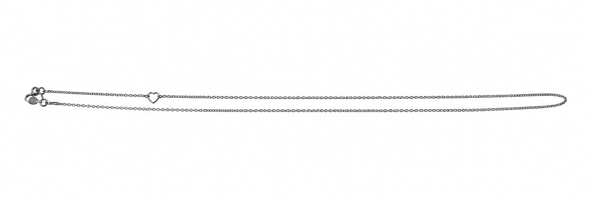 Hearts On Fire 18ct White Gold Lightweight Cable Chain 18'