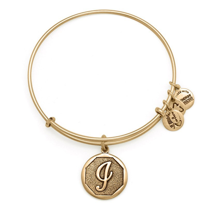 Initial I bangle Russian Gold Bracelet