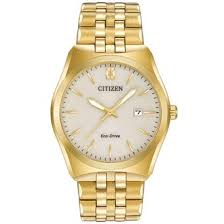 Citizen Mens Eco-Drive Corso Gold Tone Watch