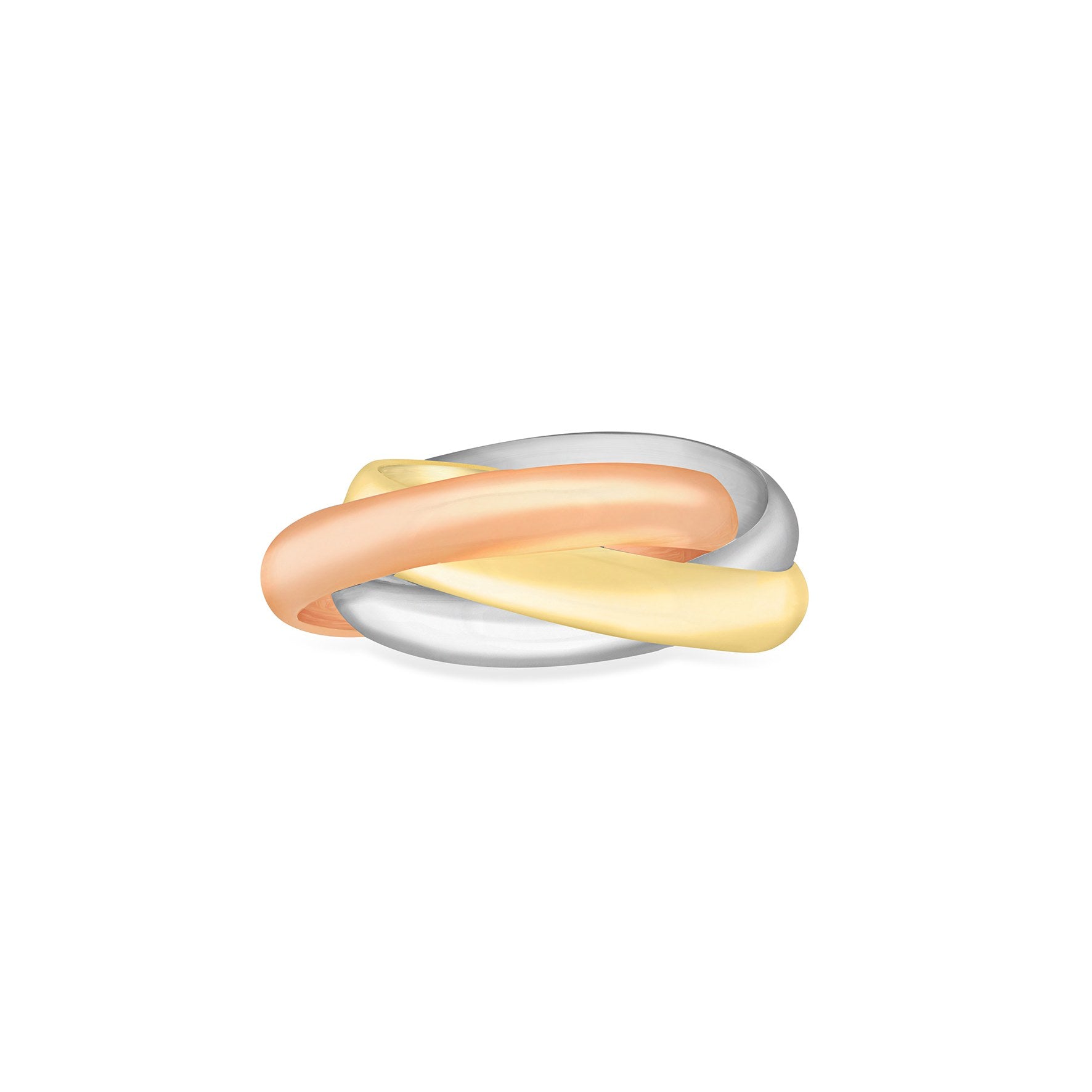 9ct 3 Colour Large Russian Ring