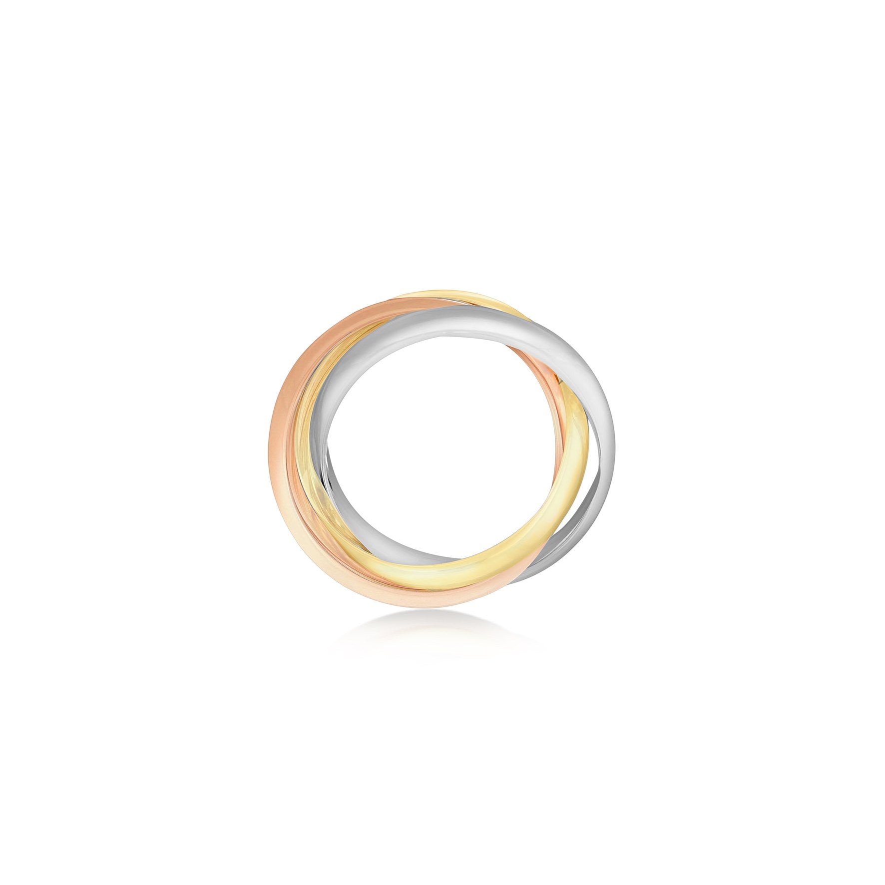 9ct 3 Colour Large Russian Ring