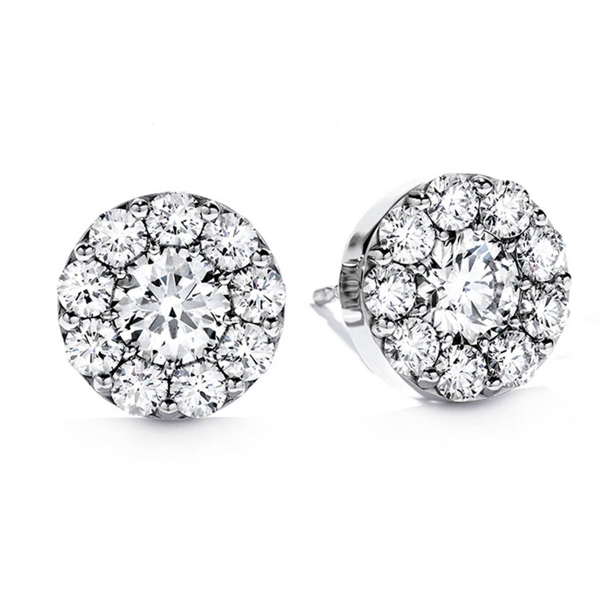 Hearts On Fire 18ct White Gold 0.55ct Fulfillment Stud Earrings