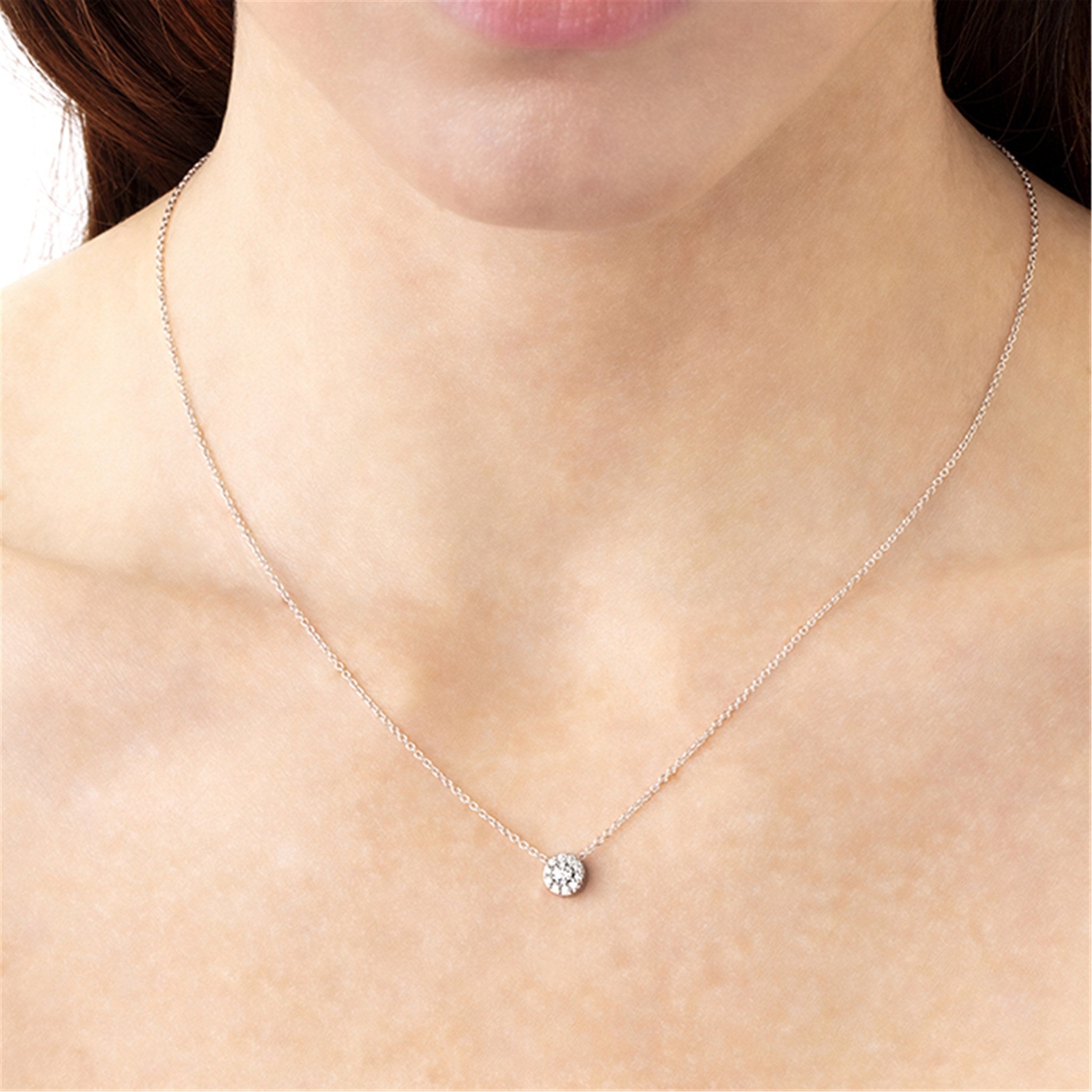 Hearts On Fire 18ct White Gold 0.25ct Fulfillment Pendant Necklace