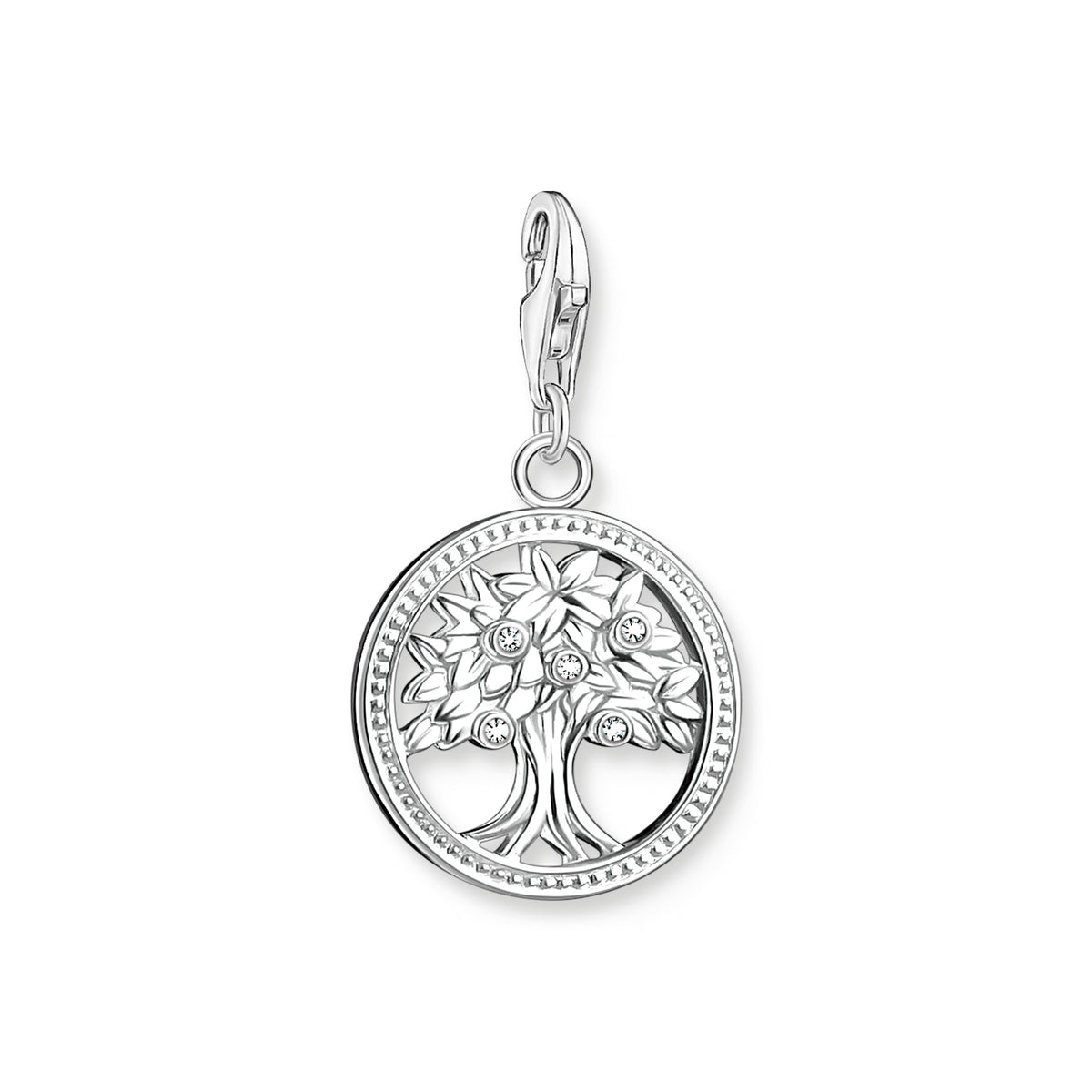Thomas Sabo Sterling Silver CZ Tree of Life Charm Pendant