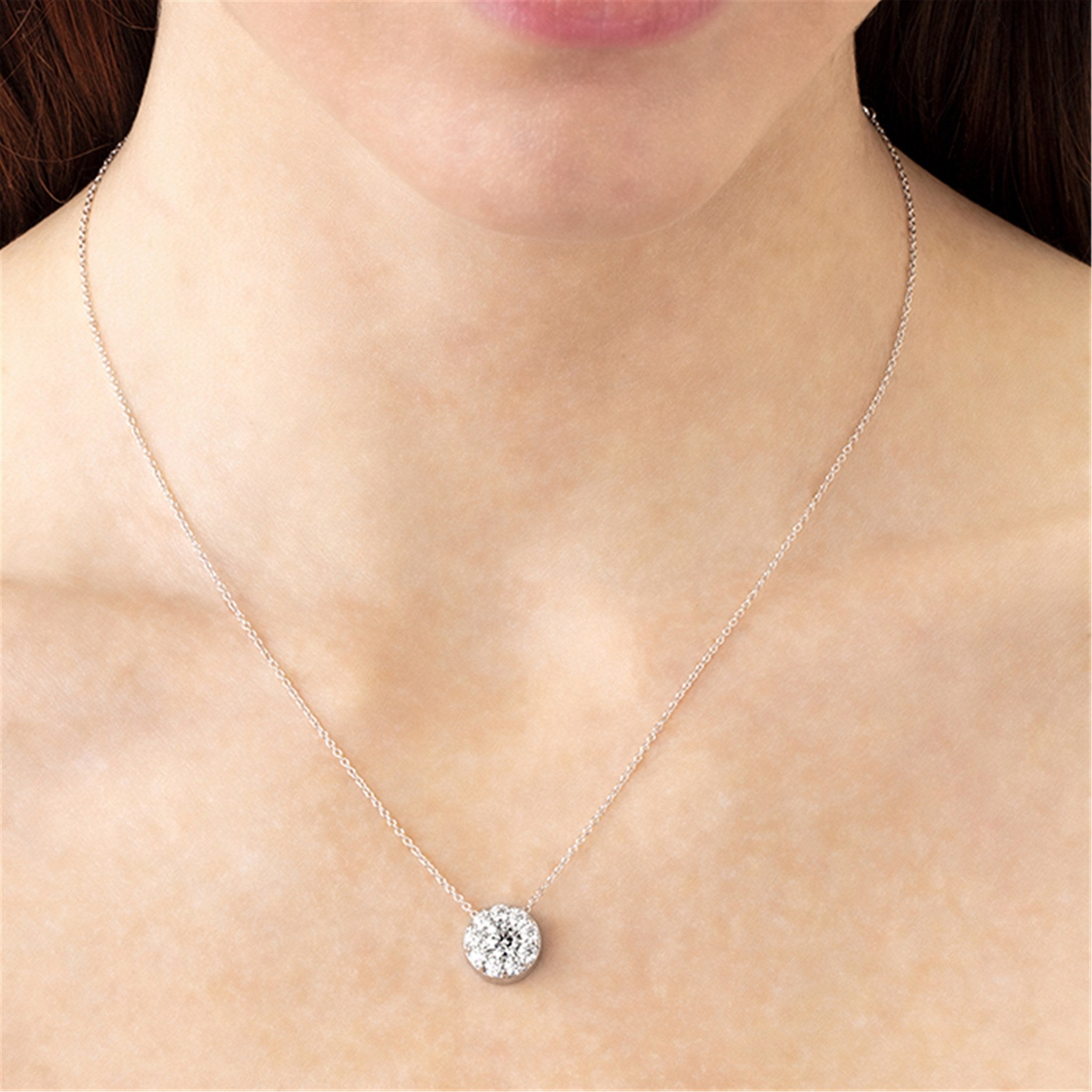 Hearts On Fire 18ct White Gold 1.55ct Fulfillment Pendant Necklace
