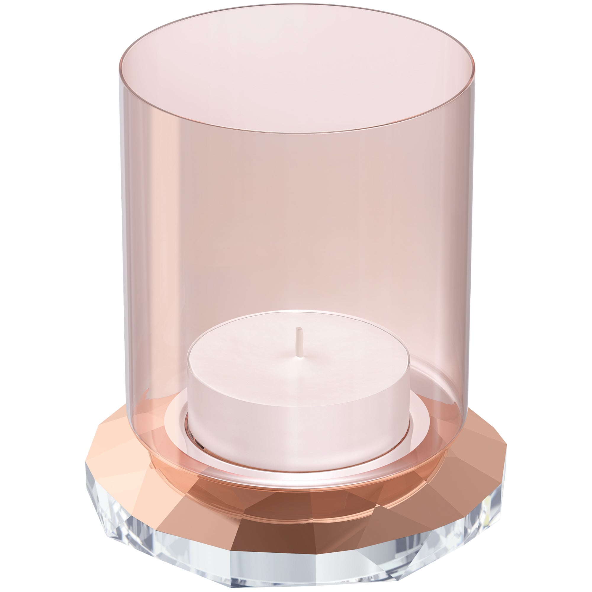 Swarovski Allure Tea Light - Rose Gold Tone Candle Holder