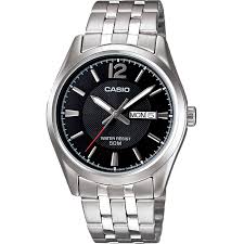 Casio Mens Analog Black 42 mm watch Bracelet