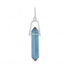 Blue Zircon Spike Pendant