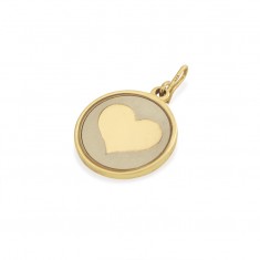 Two Tone Heart Charm