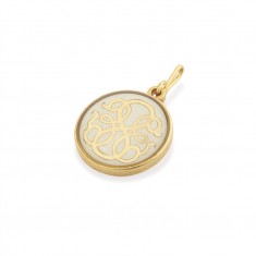 Two Tone Path of Life Charm