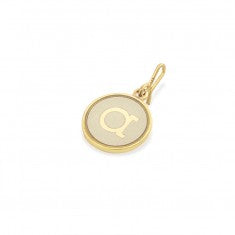 Two Tone Initial A Charm