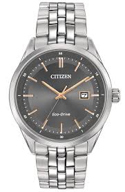 Citizen Corso Sapphire - Grey Dial, Rose Gold Indexes, Steel Bracelet, 41mm