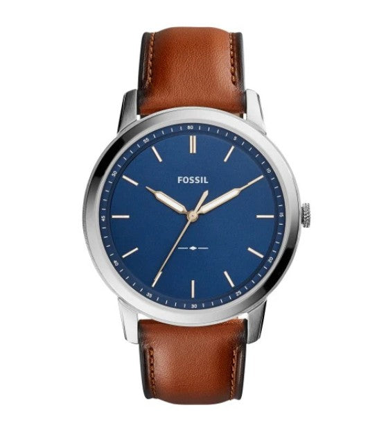 Fossil Mens Minimalist Blue 44mm watch