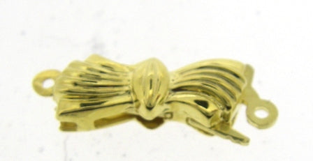 9ct Yellow Gold Bow Clasp Charm