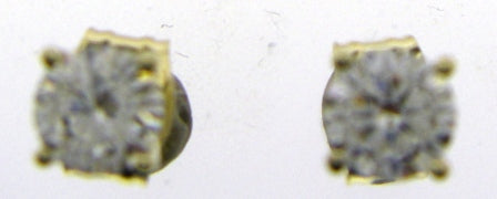 Elegant 9ct Yellow Gold Cubic Zirconia Drop Earrings
