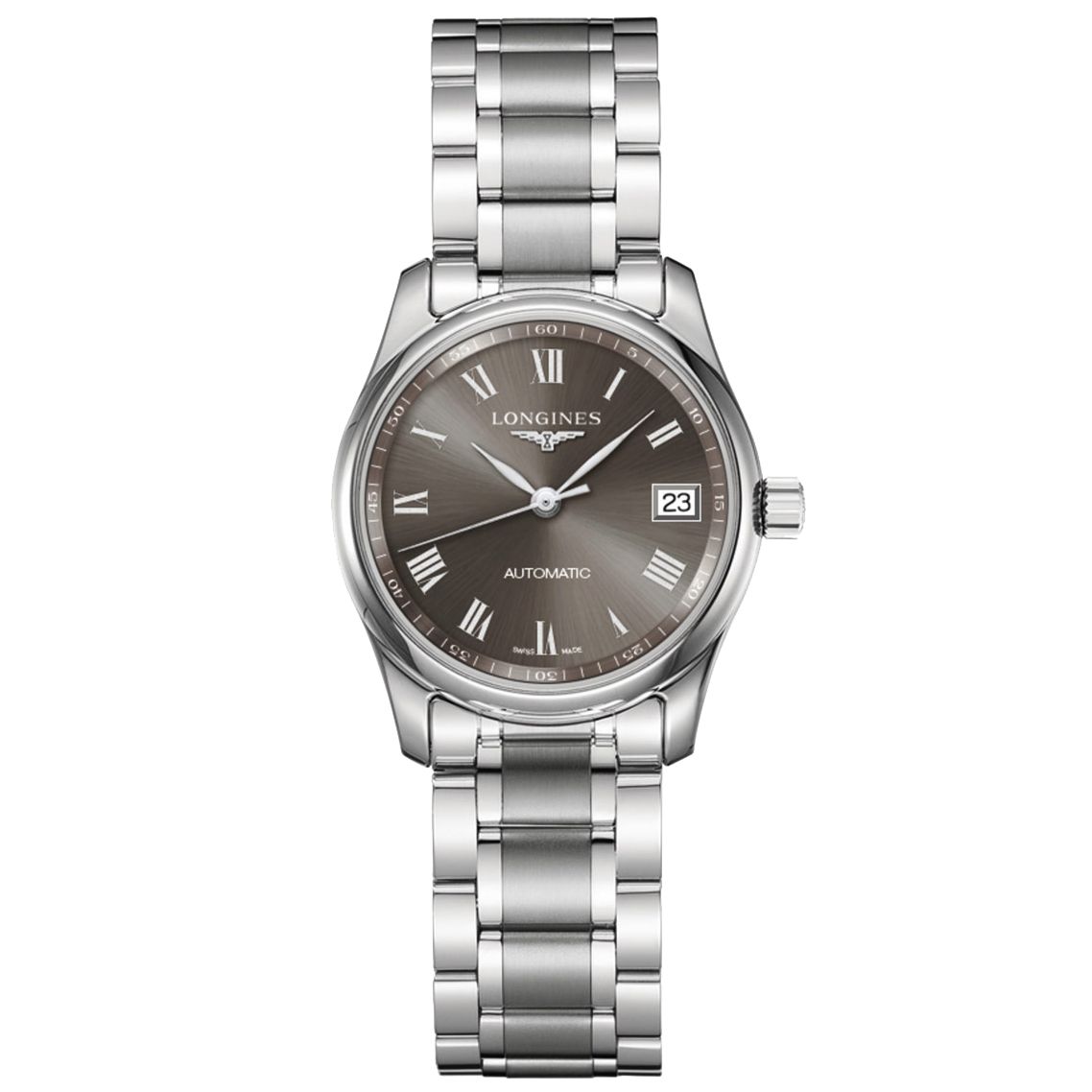 Longines Ladies Master Collection Automatic Watch 29mm Brown Dial with White Roman Numerals