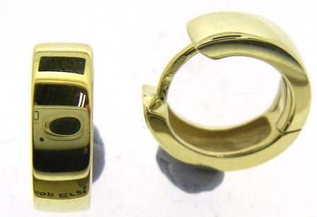 9ct Yellow Gold Diamond Hoop Earrings