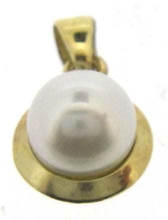 9ct Yellow Gold Freshwater Pearl Pendant