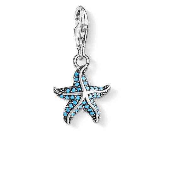 SS Turq Stone Starfish Charm