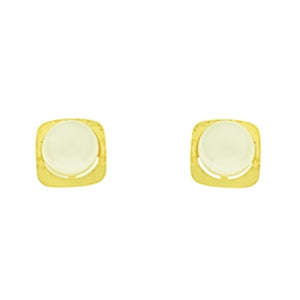 9ct Yellow Gold Fresh Water Pearl Stud Earrings