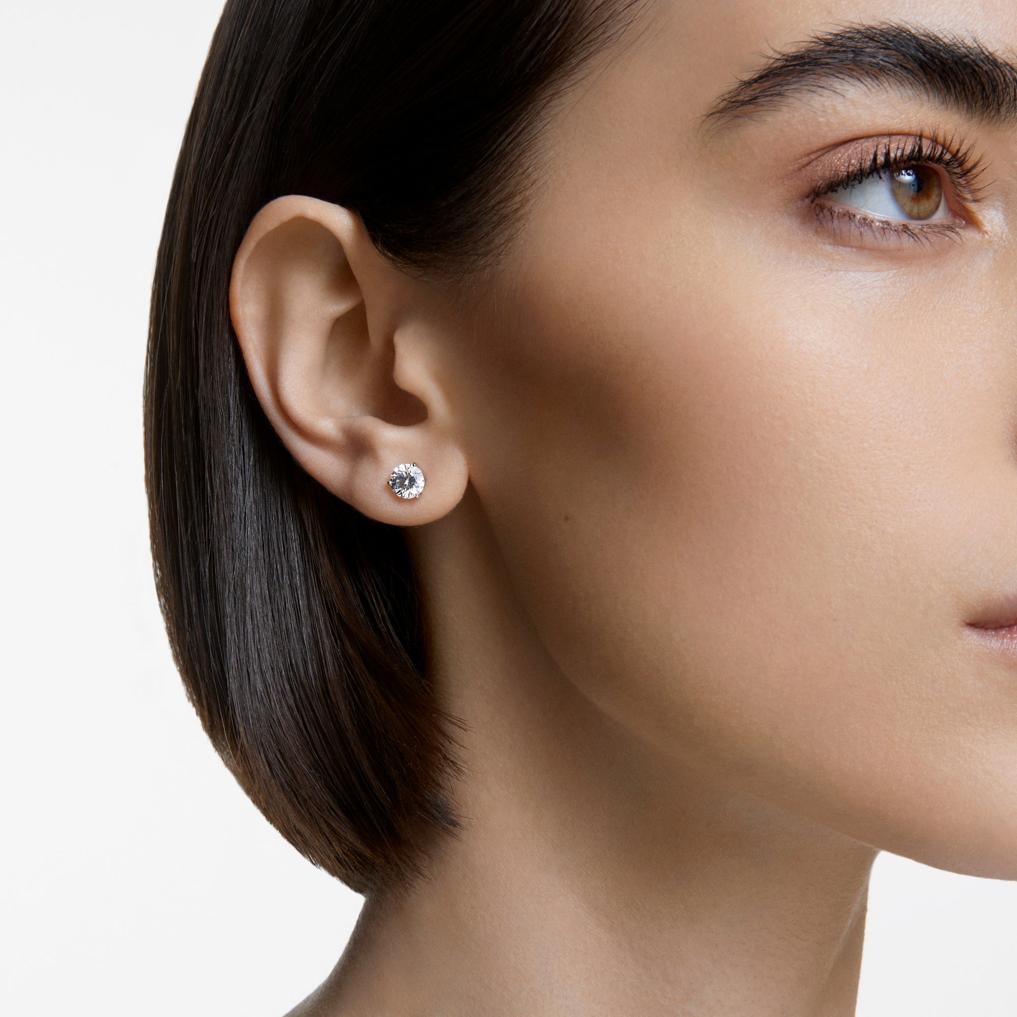 Solitaire:Pierced Earrings