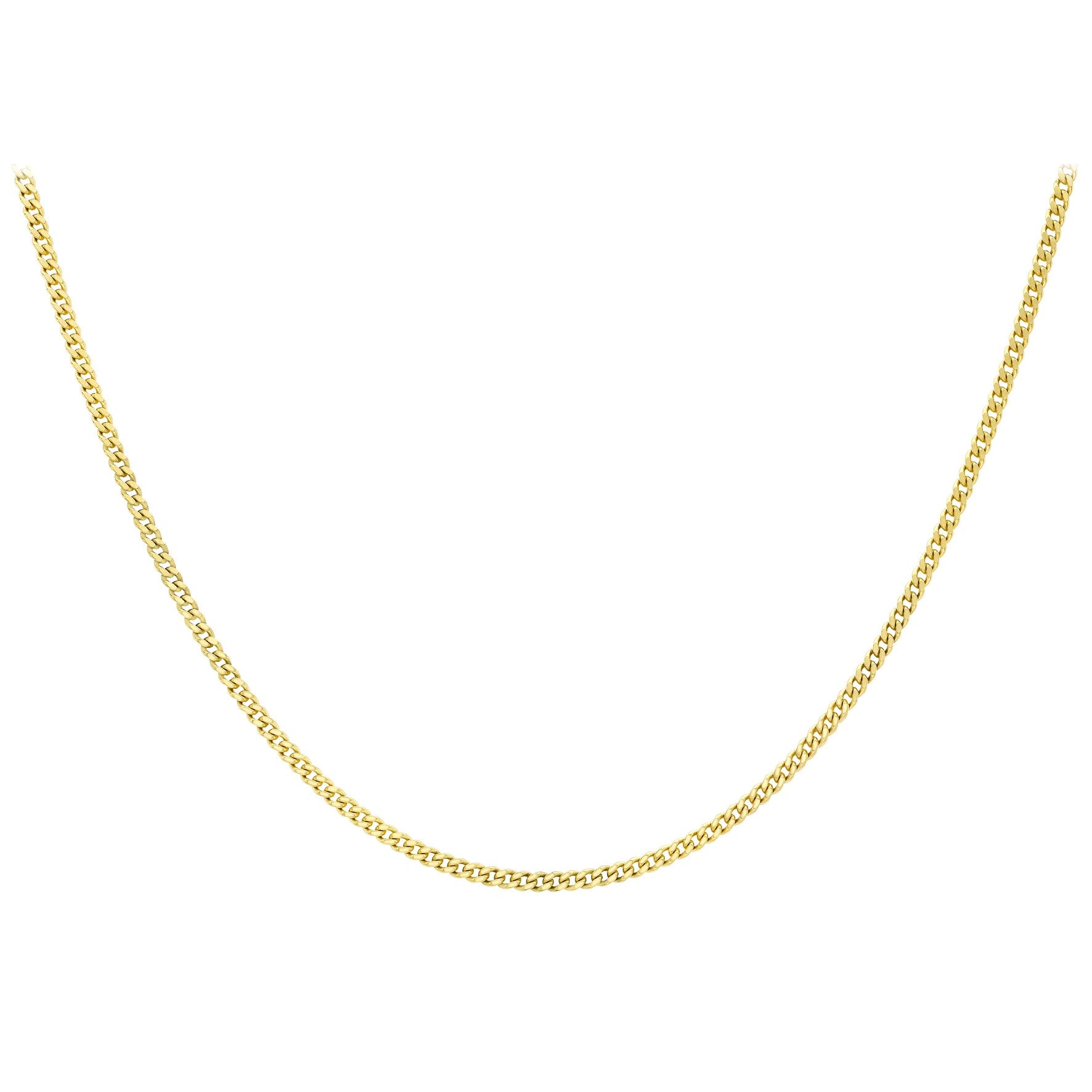 9ct Yellow Gold Adjustable Curb Chain