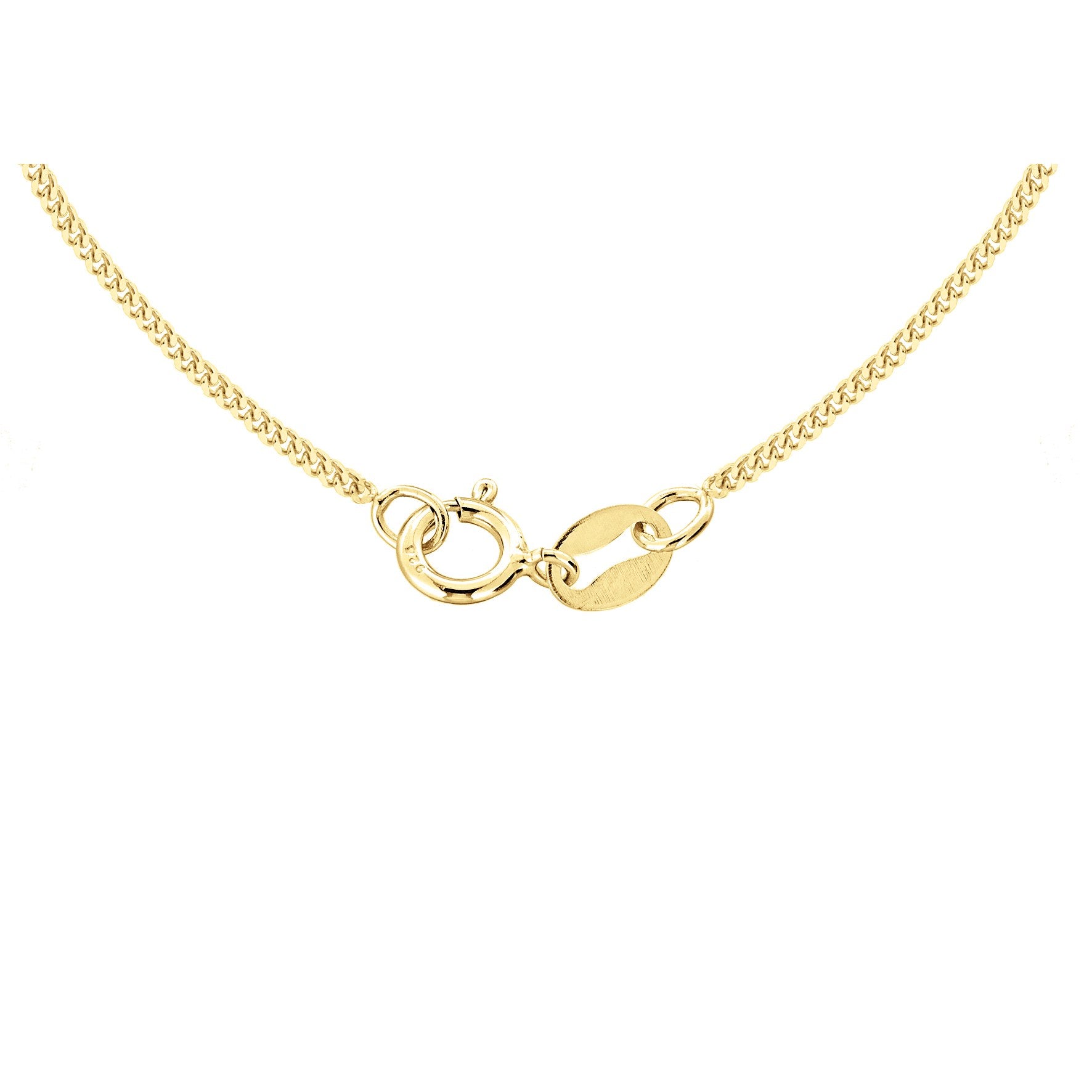 9ct Yellow Gold Adjustable Curb Chain