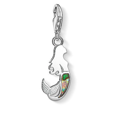 Thomas Sabo Sterling Silver Mermaid Charm with MOP