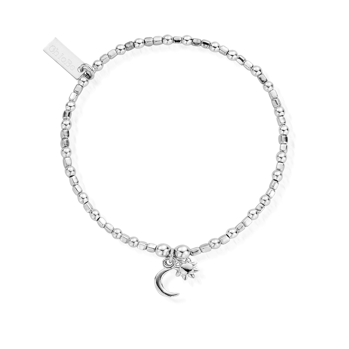 Sterling Silver Moon & Sun Bracelet