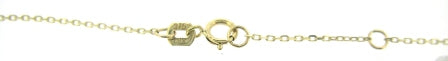 9ct Yellow Gold Adjustable Cable Chain
