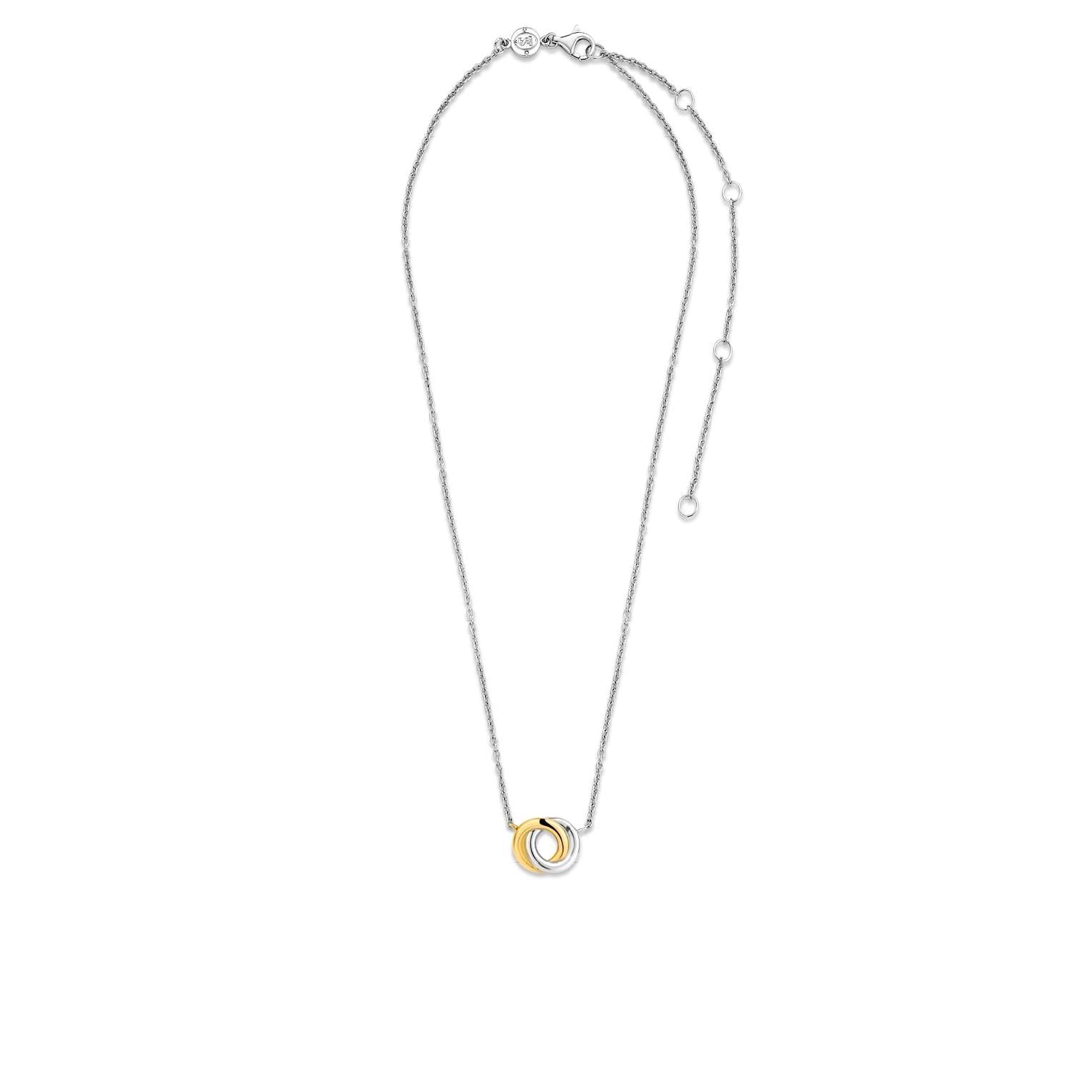 Ti Sento Sterling Silver and Gold Plated Knot Pendant