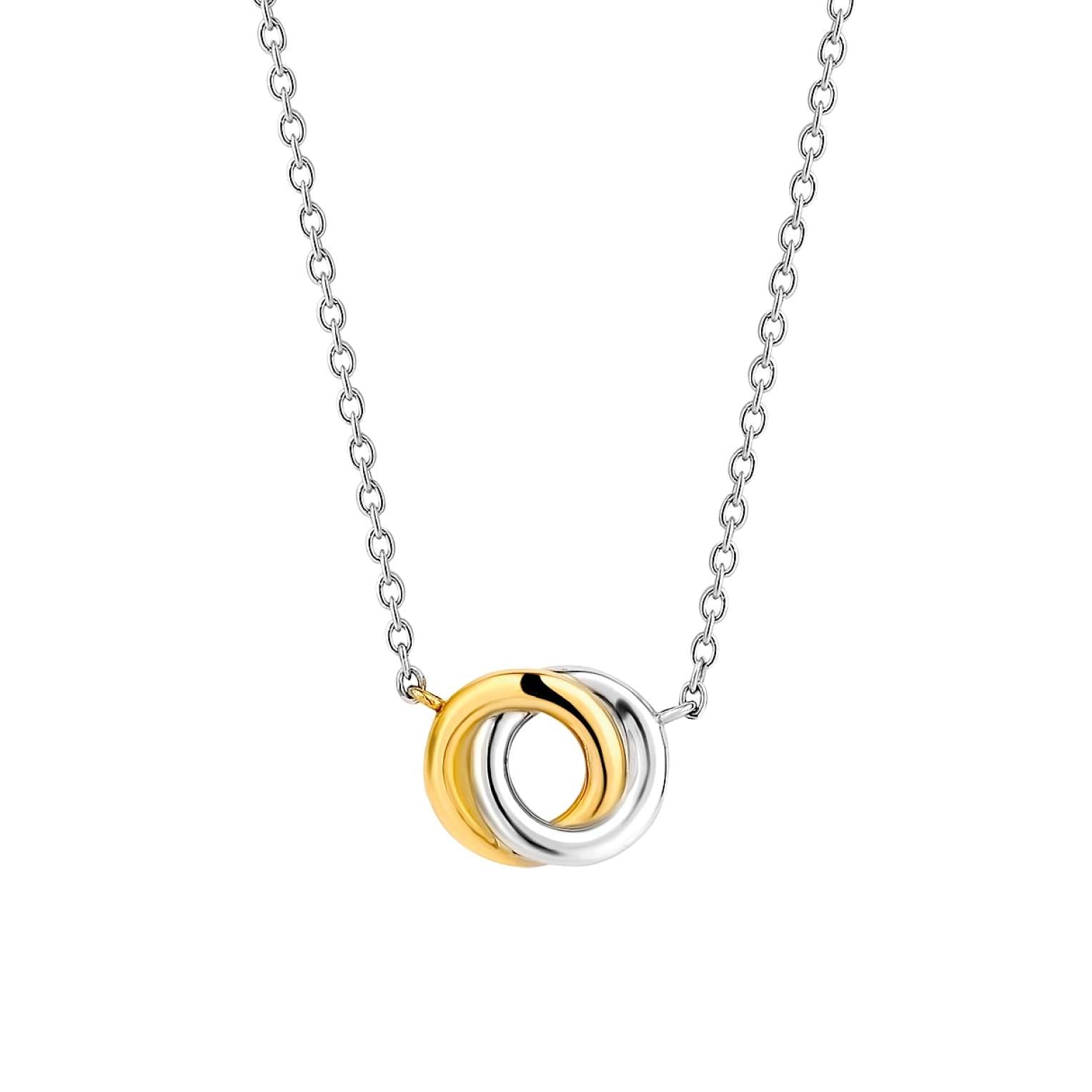 Ti Sento Sterling Silver and Gold Plated Knot Pendant