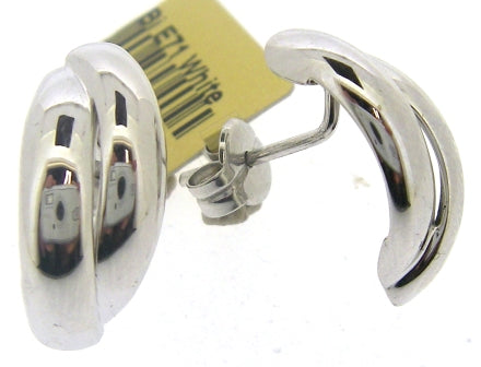 Elegant 9ct White Gold Earrings