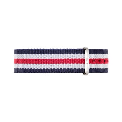 Daniel Wellington Watch Band Classic Canterbury Blue Red 18mm Strap
