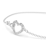 Swarovski Hyperbola Bracelet - Rhodium Plated - M - White