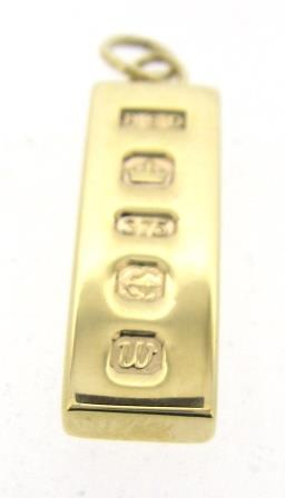Vintage 9ct Yellow Gold Ingot