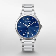 Emporio Armani Mens Ruggero Blue 43mm Watch