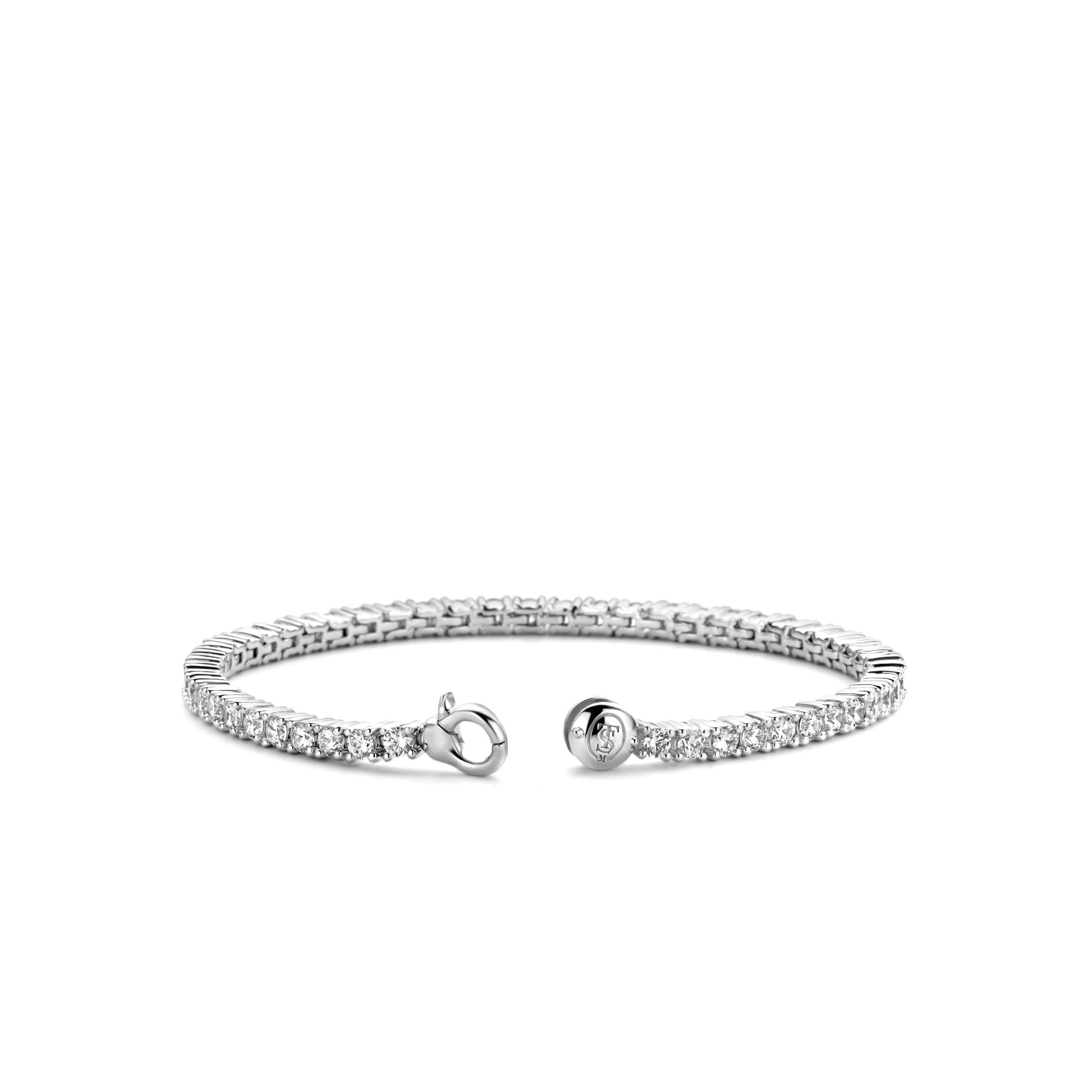 Ti Sento Cubic Zirconia Tennis Bracelet, Sterling Silver