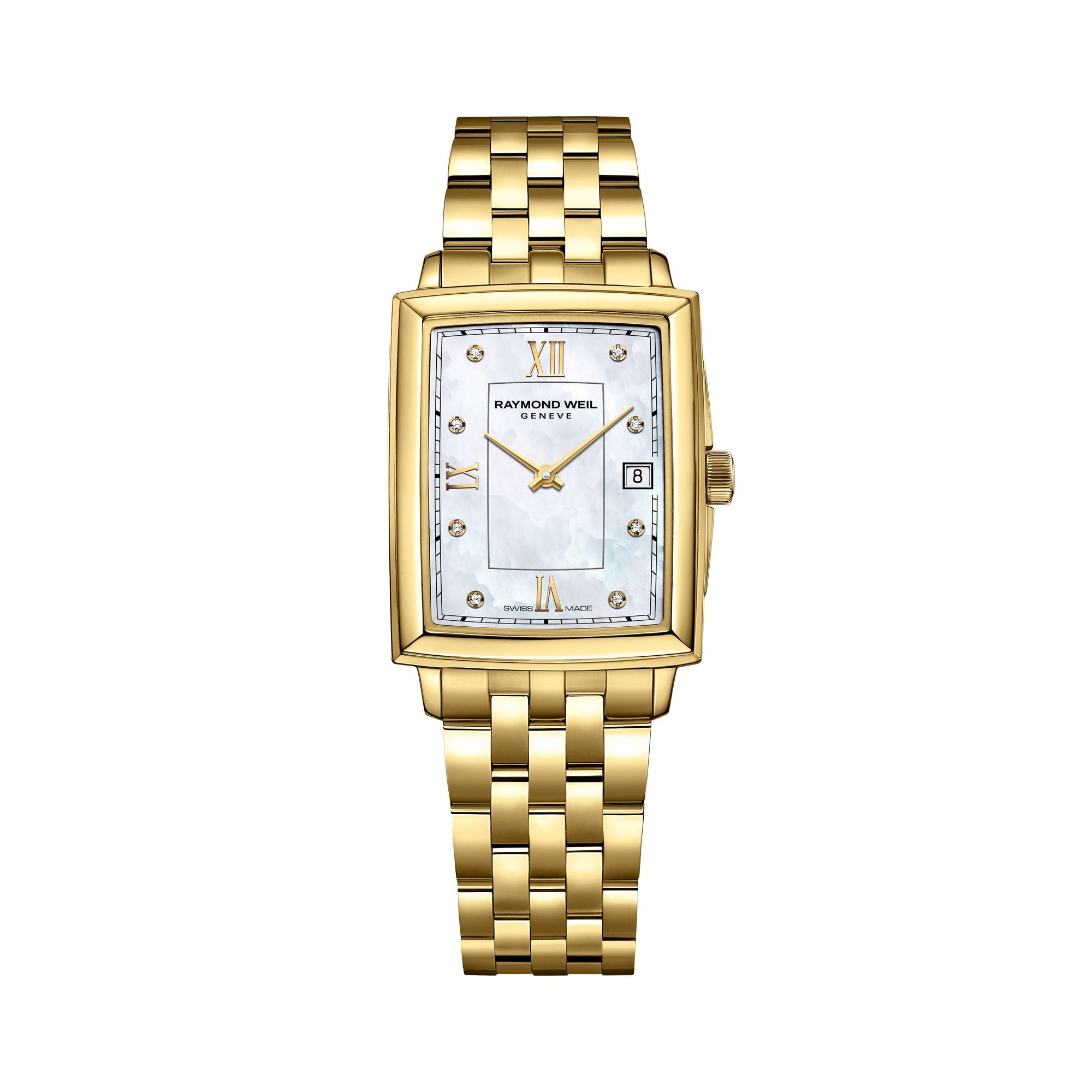 Toccata Quartz 22.6 x 28.1 mm Ladies Watch Gold PVD Mother of Pearl Diamond Dial