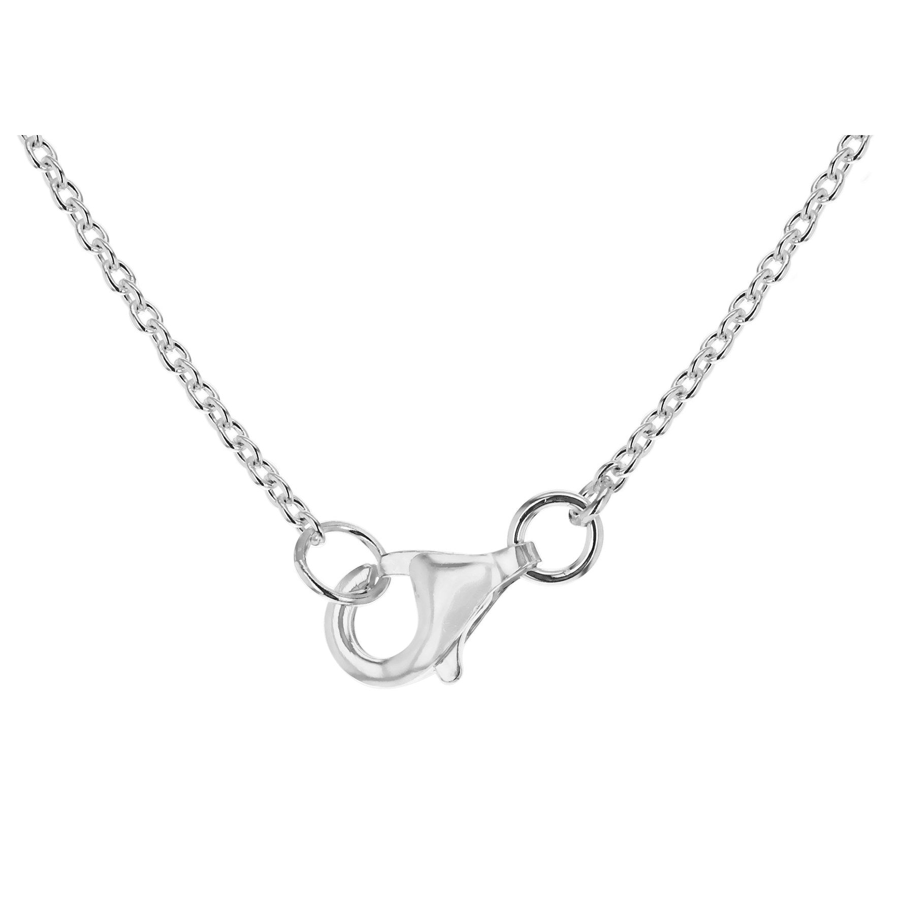 Sterling Silver Horizontial Cubic Zirconia Bar Pendant