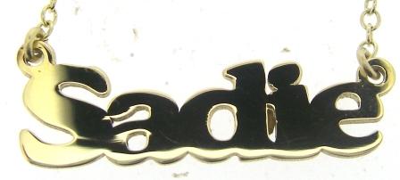 9ct Yellow Gold SADIE Pendant